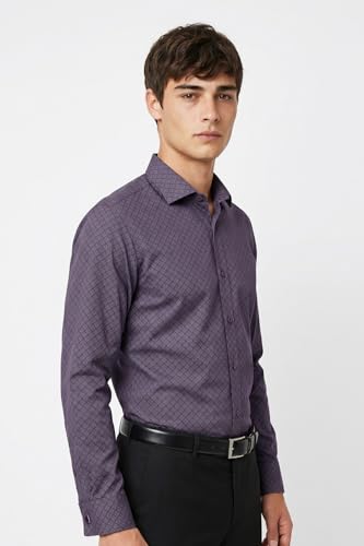 Image of Van Heusen Formal Shirt for Men | Cotton | Print | Slim Fit | Full Sleeves