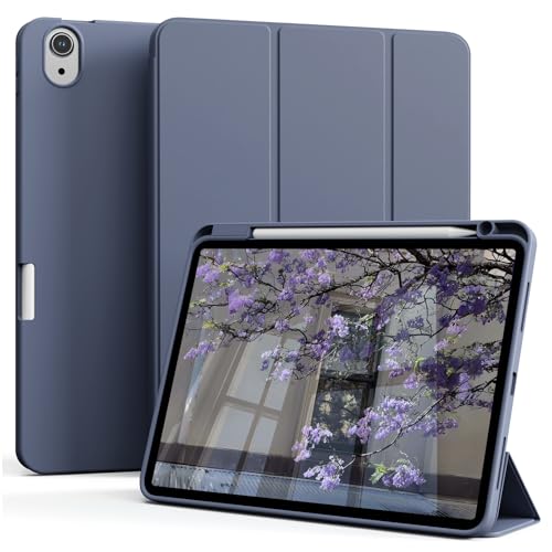 Étui iPad Air 10.9 violet protecteur idéal pour travailler au café avec Pencil 2