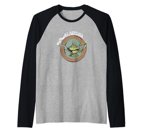 T-shirt Disney Aladdin Lampe Magique Raglan pour Raviver Vos Souvenirs d'Enfance