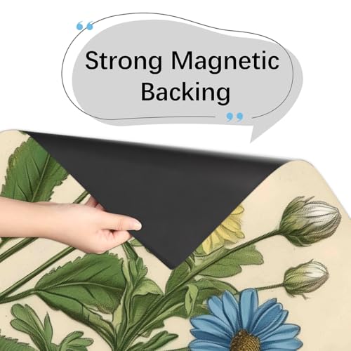 Cubierta magnética para lavavajillas Mexpekil que elimina manchas visuales con flores 53cm 4