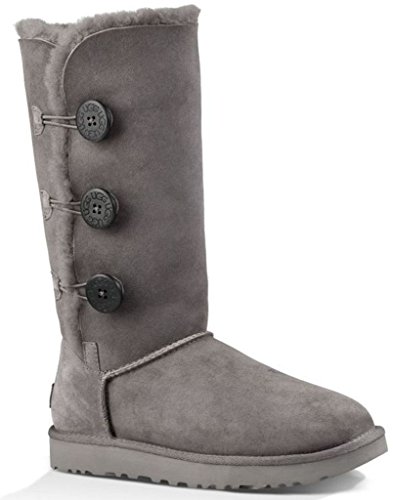 UGG Womens Bailey Button Triplet II Boot Grey Size 7