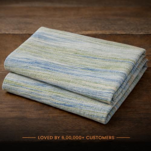 Image of Cotton Fabric Material for Men and women (5 Meter, Off Blue), Solid