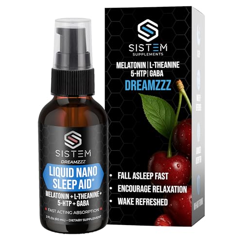 Liquid Nano Sleep Aid Spray with Melatonin, GABA, L-Theanine, 5-HTP