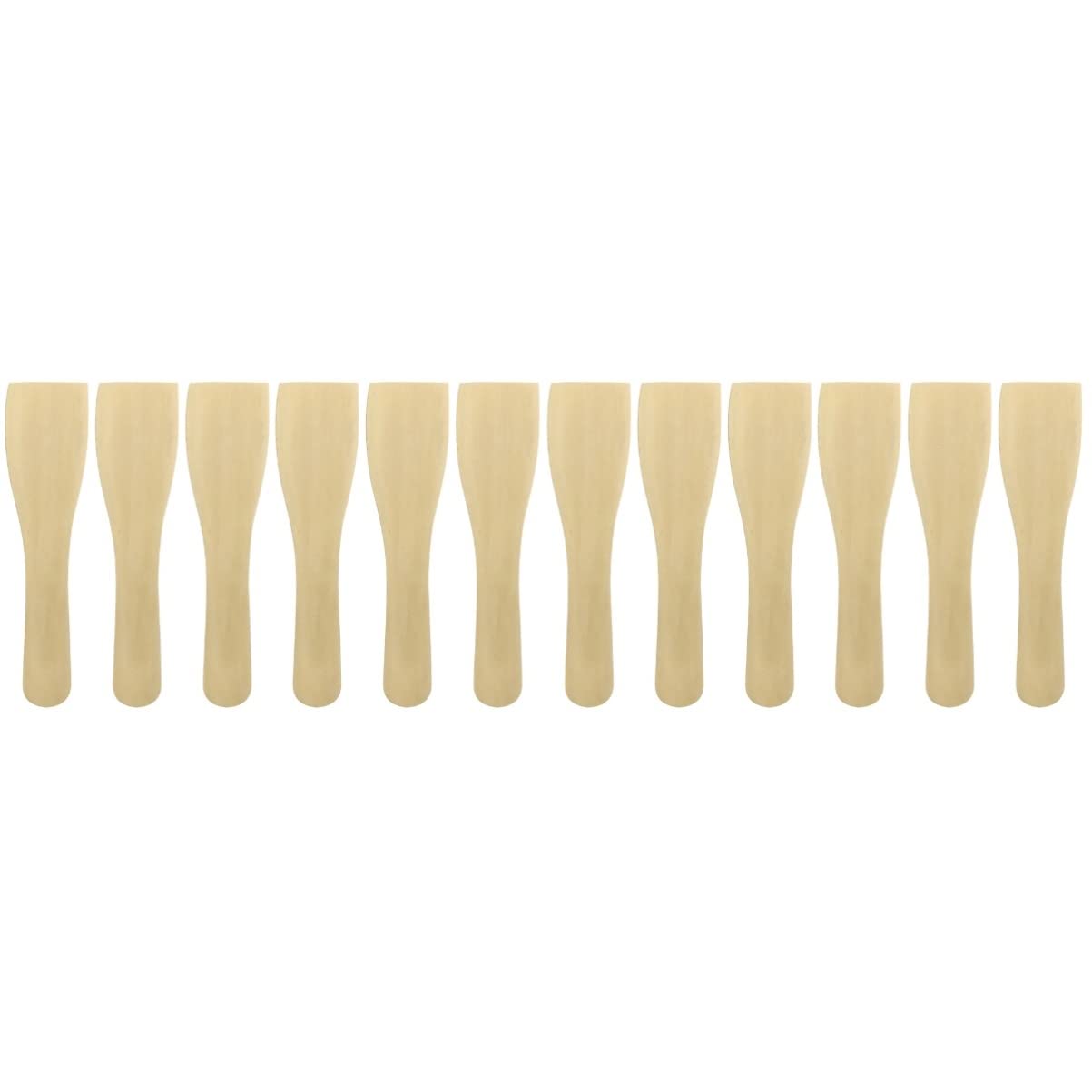 Spatule à riz en bois et mini spatules de cuisine : lot de 12 ustensiles en bambou polyvalents