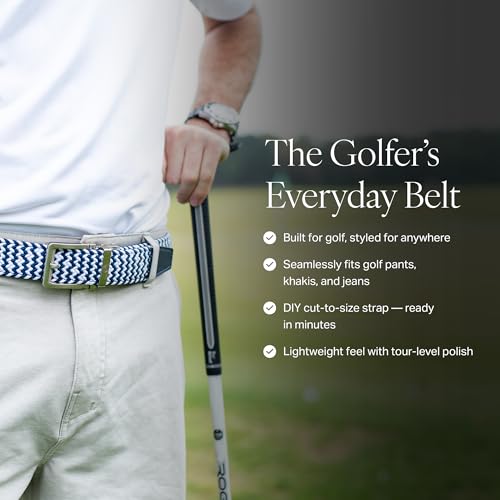 Nexbelt Men's Braided Ratchet Golf Belt – Adjustable, Stretch Fit – For Casual Wear & Golfing (Fits up to 50")4