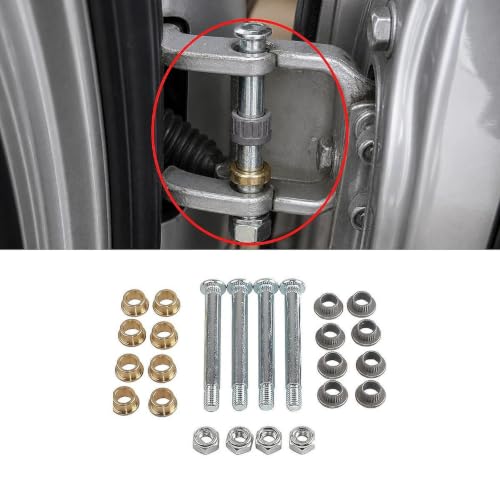 Pasadores de bisagra de coche kit de sustitución con bujes de metal para puerta delantera 6