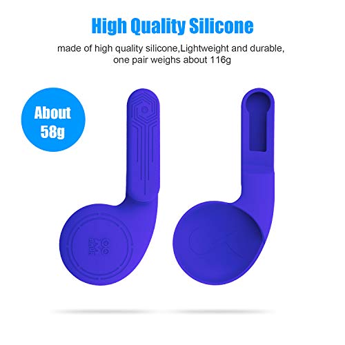 AMVR Silikon-Ohrenschützer, für Quest 2 VR-Headset, mit verbessertem Headset-Sound, Zubehör Kopfhörer-Verlängerungsabdeckung (Blue) - Image 3