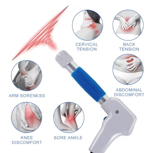 Máquina de terapia de ondas de choque para alivio del dolor y lesiones articulares, dispositivo de onda de choque para regeneración muscular y ósea, ESWT para espalda, cintura, pierna y codo de golf para hombres y mujeres miniatura 3