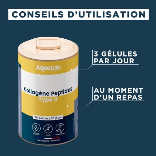 Peptides de collagène Peptan® type 2 – Colartix® • Articulations & Cartilages • Collagène hydrolysé IIm • 90 gélules végétales • 30 jours • Testé en laboratoire • Made in FR • Ecoresponsable • Aqeelab – Image 7