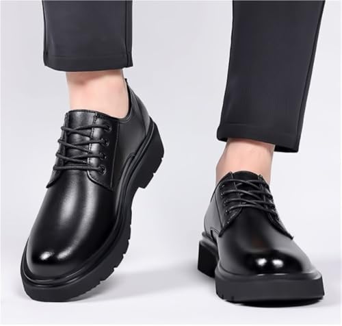 Oxfords Classic Casual Shoes Lace-up Slip Resistant Low Top Business Prom Wedding Suit for Men Breathable Comfy Rubber Sole Leather2