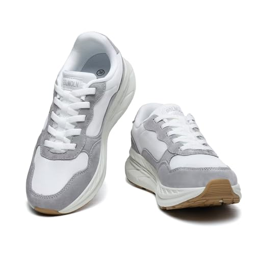 Image of GSLMOLN Women's Casual Walking Shoes Breathable Non Slip Tennis Cushion Fashion Gym Sneakers