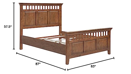 Sunset-Trading-Mission-Bay-King-Bed-Amish-Brown-Solid-Wood-Headboard-and-Footboard-Panel Sunset Trading Mission Bay King Bed Amish Brown Solid Wood Headboard and Footboard Panel
