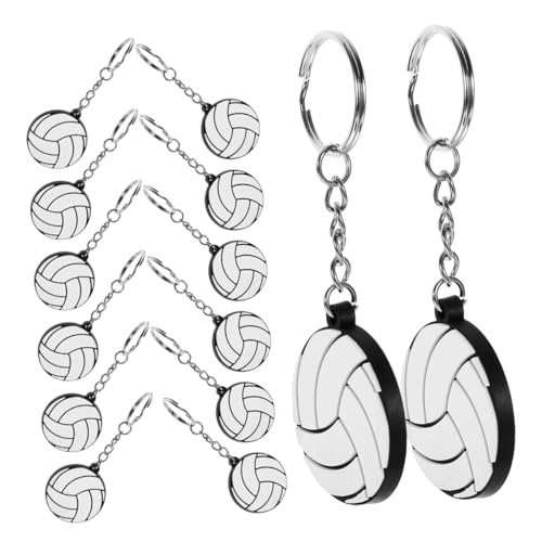 Chaîne de clés et pendentif de clé créatif blanc avec fixation ceinture solide