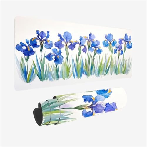 Tapis de souris XXL 1600x800mm floral pour grand sous-main de bureau