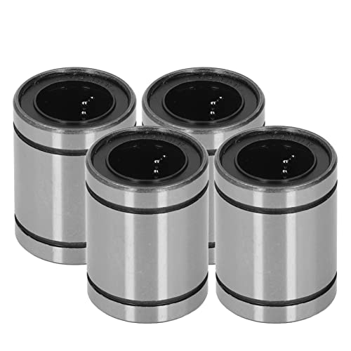 Respicefinem 4Pcs Linear Motion Bearing Steel 20mm ID 32mm OD 48mm Width LM20UU for Machine Equipment