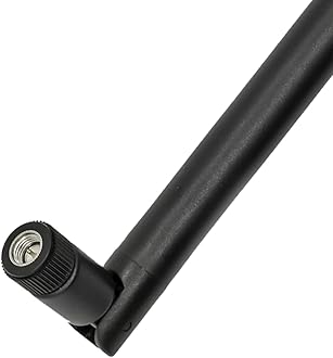 WiFi Antenna 2.4 GHz 5 dBi SMA Plug Adapter SMA Antenna Black Omnidirectional Antenna Black Compatible with 802.11n / b/g WLAN Card WLAN PCI Cards Wireless Router Bluetooth