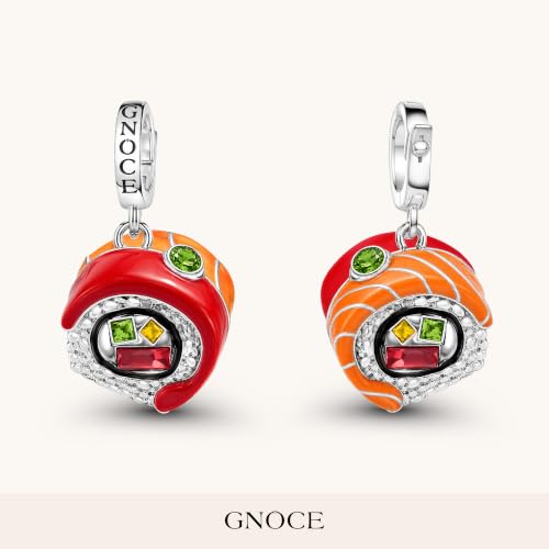 Image of GNOCE Japanese Charm Bead Silver Plated Pendant Dangle Charms fit Bracelet Jewelry Gift for Women