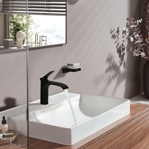 hansgrohe AddStoris - Seifenschale, Seifenablage für Wandmontage, verdeckte Befestigung, Badezimmer Zubehör, Mattschwarz, 41746670 5