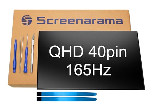 SCREENARAMA New Screen Replacement for ASUS ROG GU603H GU603HM GU603Z GU603ZM (QHD 165Hz 40pin 2560x1600) IPS LCD LED Display with Tools and Tape