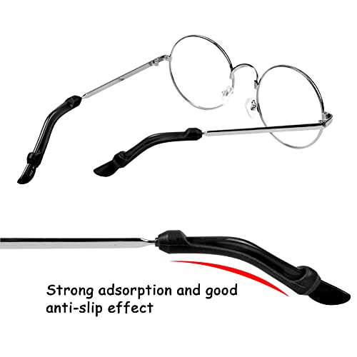 8Paires Crochets d'oreille Lunettes, Appareils de Fixation pour Lunettes, Crochet d'oreille antidérapant, Retenues de Lunettes en Silicone pour Enfants, Lunettes de Soleil, Myopie Presbytie Lunettes - Image 4