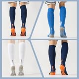 BISOUSOX Skarpety uciskowe dla mężczyzn i kobiet, 15-20 mmHG, skarpety kompresyjne do uprawiania sportu, biegania, fitnessu, jazdy na rowerze, lotu, pończochy uciskowe dla kobiet, uniseks, 2 pary, 2