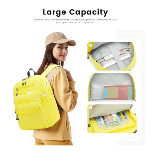 Image of Lanola School Bookbag Business Travel Laptop Backpack, Fits 15.6 Inch Laptop Bag