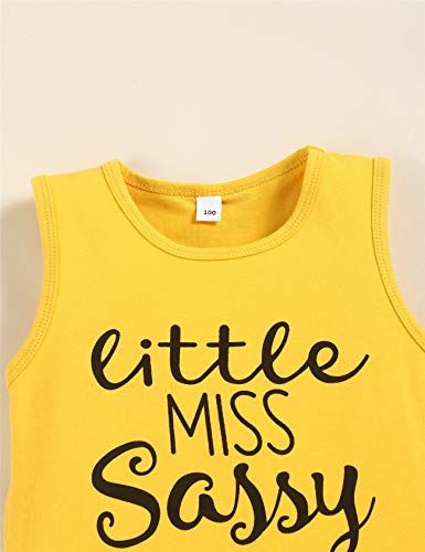 Image of Hipea Toddler Baby Girl Outfits Flower Tops Sleeveless Vest Shorts Headband Summer Clothes Set