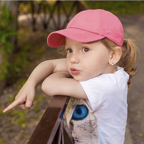 4 Pack Kid's Distressed Baseball Cap Washed Cotton Hat for Boys Girls3