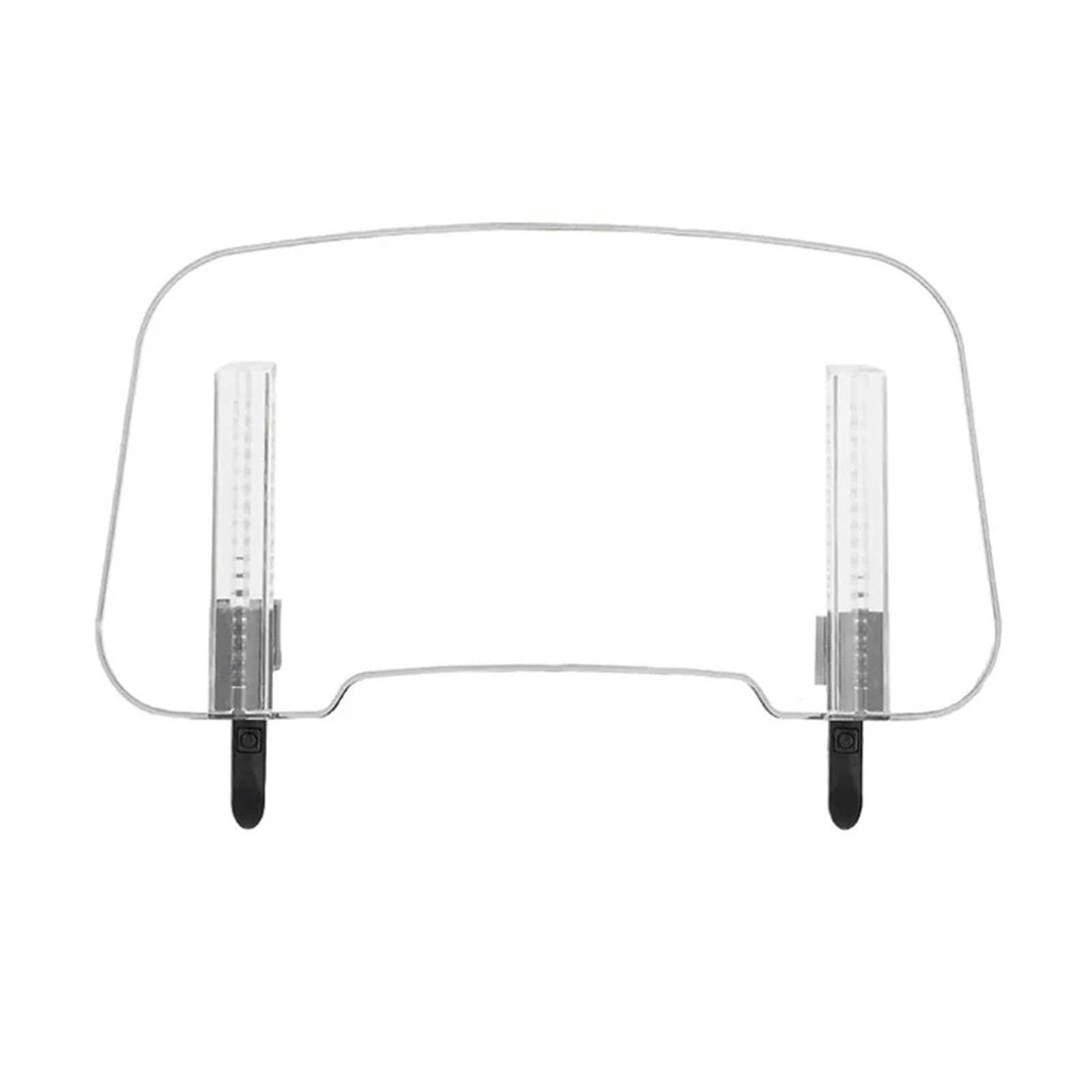 Spoiler De Bulle Moto pour BMW pour R1250GS R 1250 GS Rehausseur Déflecteur Vent Extension De Pare-Brise Universelle pour Moto Déflecteur(Type B-Clear)