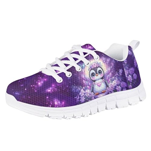 Doojoayie School Tennis Shoes for Girls Running Shoes Animal Pattern Casual Sneakers3