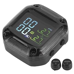 Keenso Drahtloses TPMS Reifendruckkontrollsystem mit 2 Sensoren