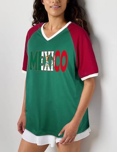 Brazil Shirt for Women Y2k Tops Short Sleeve T Shirts Brazil Jersey Contrast Binding V Neck Tee3