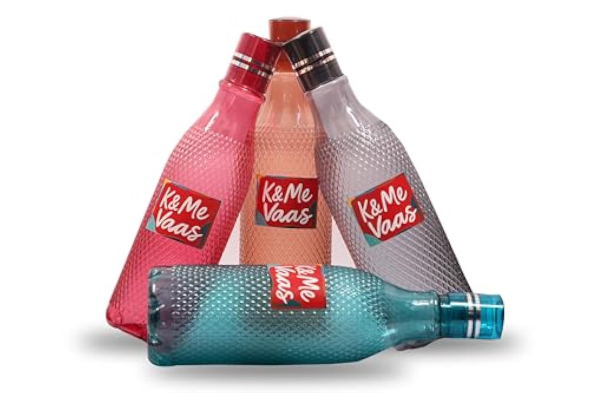 Transparent PET Bottles Set of 3, Leak Proof