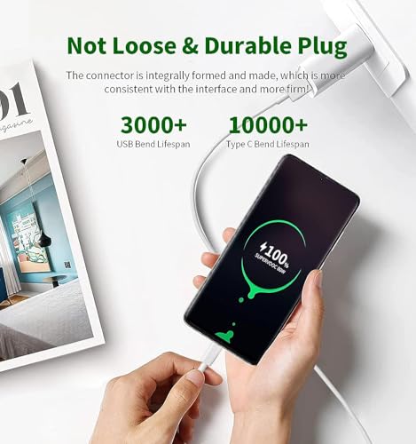 Image of Original 80w SuperVOOC Fast Charging Type C Cable Compatible with Oppo Reno 10 Pro /10 Pro Plus /8 /8 Pro /7 /7 Pro /6 /6 Pro /5 /5 Pro /K10 /F19 /F19 Pro /A96 /A77 /A76 (80W Cable)