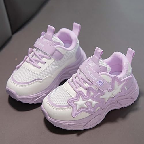 IWIHMIV Toddler Boy Tennis Shoes Girl Sneakers Kids Athletic Running Shoes Breathable Flat Bottom Walking Sneakers4