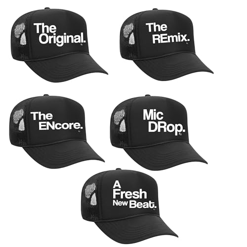 Family Matching Hats, Adjustable, Adult and Youth Set, The Original The Remix Trucker Cap