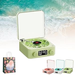 HNTKGME Retro Bezprzewodowy Odtwarzacz Winylowy Bluetooth