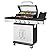 YOEXTO 4-Burner Propane Gas BBQ Grill with Side Burner 46800 BTU Output, Outdoor Stainless Steel Barbeque Propane Gas Grill with Side Tables and Wheel Casters for Backyard Garden Patio Camping Cooking