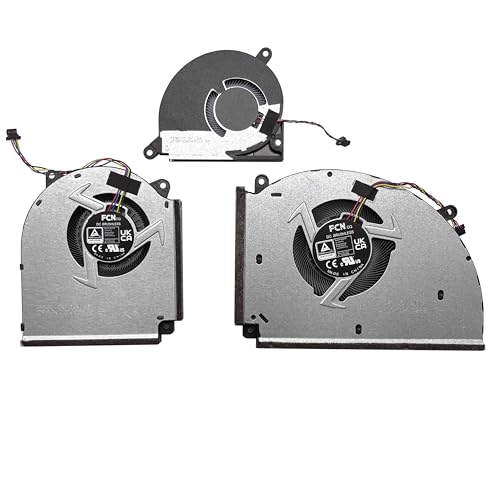 CPU+GPU Cooling Fan for 2023 ASUS ROG Strix G18 G814, G814JI G814JU G814JV G814JZ, P/N: 13NR0D90P08011 13NR0CG0P04011 13NR0D90P09011