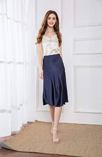 LEPTON 100% Mulberry Silk Women Skirt3
