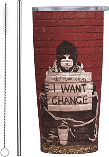 ^u[ ԗp Keep Coins I Want Change  600ml ԗpRbv @r }OJbv XeX ۉۗ ^fM  R[q[Jbv Rrj ԃJbv Rh~ v[g J[pi Xg[/Xg[uV