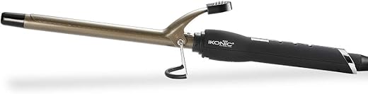 IKONIC HAIR CURLER CT-16 FOR ALL HAIR TYPES WITH CERAMIC EXTRA LONG BARREL. 100-240 V (BLACK & GOLDEN)