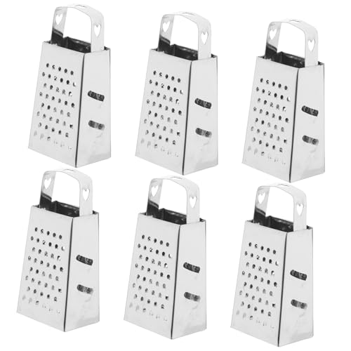 IMIKEYA 6pcs Mini Rallador de Acero Inoxidable miniatura 1
