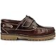 PAYMA - Herren Damen Kinder Bootsschuhe Segelschuhe Mokassins aus Seahorse Geölt Leder 3 Eye Classic Docksides. Gummisohle. Klettverschluss. Farben: Klettverschluss Braun. Größe EU 40