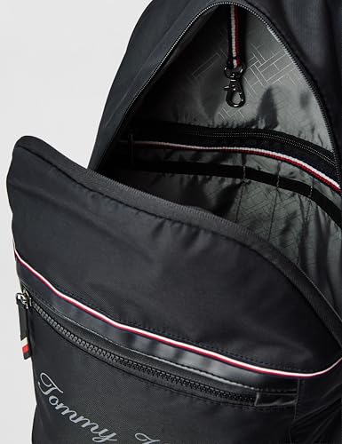 Image of Tommy Hilfiger Laptop Backpack Copter | Backpack for School, College and work | Water-Resistant | Fits 14-inch Laptop | Trolley Holder & 1-Year Warranty | 20L Capacity