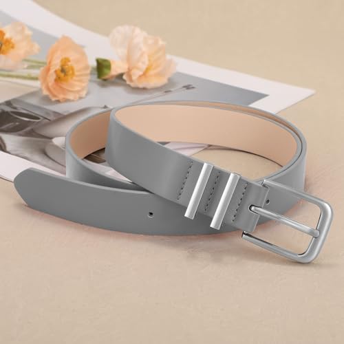 Image of WHIPPY Women Casual Leather Belt for Jeans Pants, Fashion Ladies Waist Dress Belt