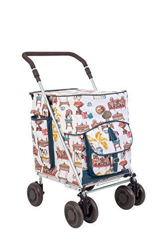 Sholley Deluxe 'Empire' Carrito de la Compra, Fuerte y Estable, Carro de la Compras Plegable, 4 ruedas, 6 ruedas