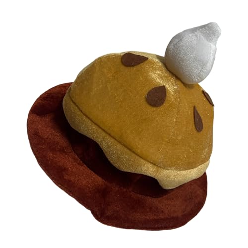 Qcbuegof Bonito disfraz de pastel de calabaza con color crema para adultos, Halloween, festivales, juegos de rol, sesiones de fotos, disfraz, sombreros