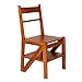 LIU UK Folding Chair Scaletta per Sedia in Rovere Doppio Uso in Legno massello Sedia Piccola Scala usata per la Cucina Forniture per la casa