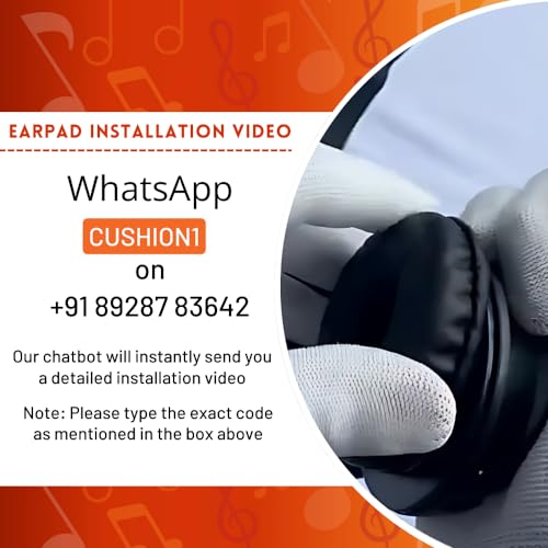 Image of Crysendo Headphone Cushion for Boat Rockers 510 Headphone | Replacement Headset Pads | Made of High-Density Memory Foam & Softer Protein Leather (Black)